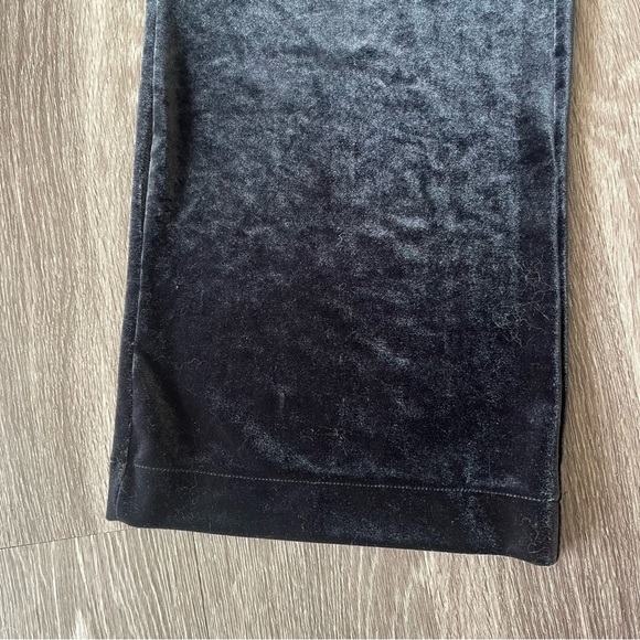 Zara Navy Blue Velvet Sweatpants - Picture 2 of 5